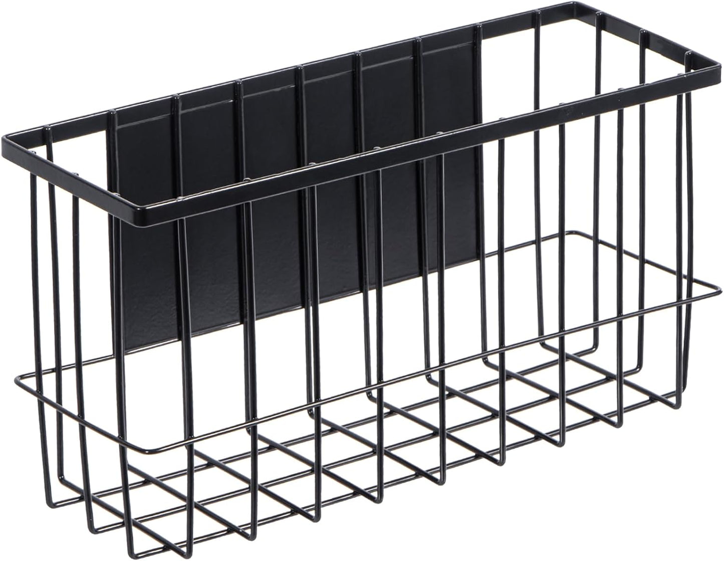 dedoot Magnetic Holder Locker 11"x 3.9"x 5.9" Strong Magnetic Black Mesh Holder Magnetic Basket Organizer Shelf Rack for Whiteboard,Fridge, Sponge, Recipe, Beverage,Refrigerator,Office File Foil