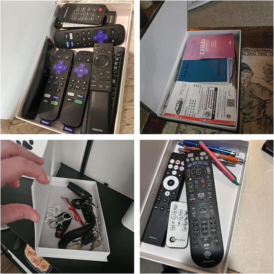 Decorative Storage Book Box – Hidden Storage for Remote Controls, Keys, and Small Items – Elegant Home Decor for Living Room, Bedroom, Coffee Table – Modern Style Faux Book Organizer (Welcome Home)