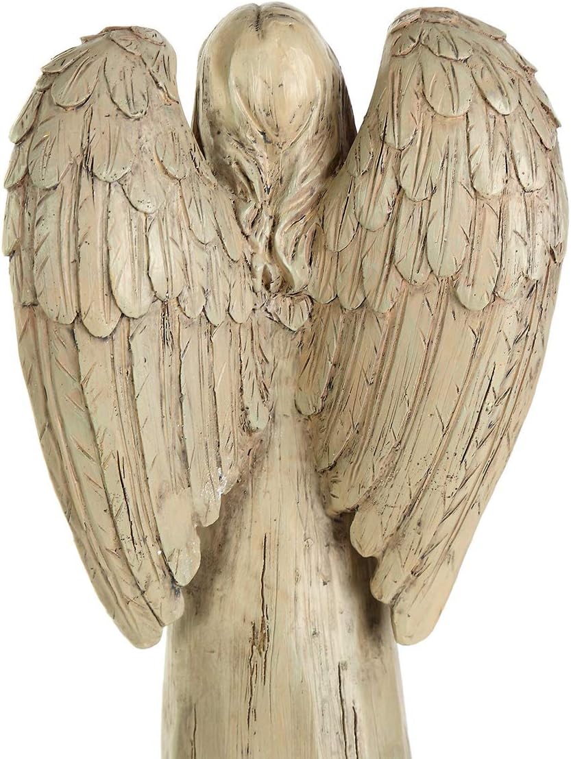 Topadorn Resin Statue Praying Angel Resin Figurines,Collectible Sculptures for Decorative,14" H