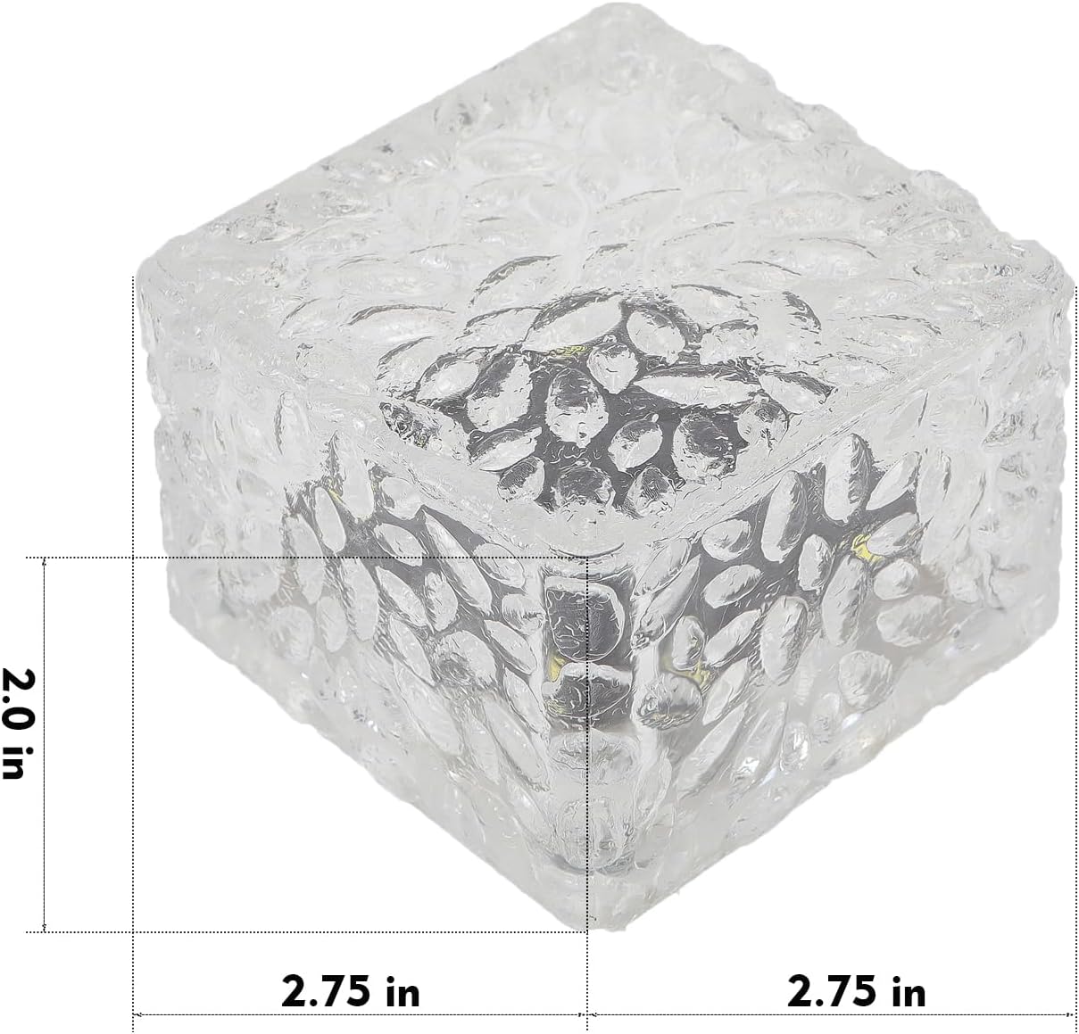 Solar Brick Lights - Outdoor Waterproof Patio & Garden Decor (3 Packs) for Patio, Yard, Walkway, Pathway