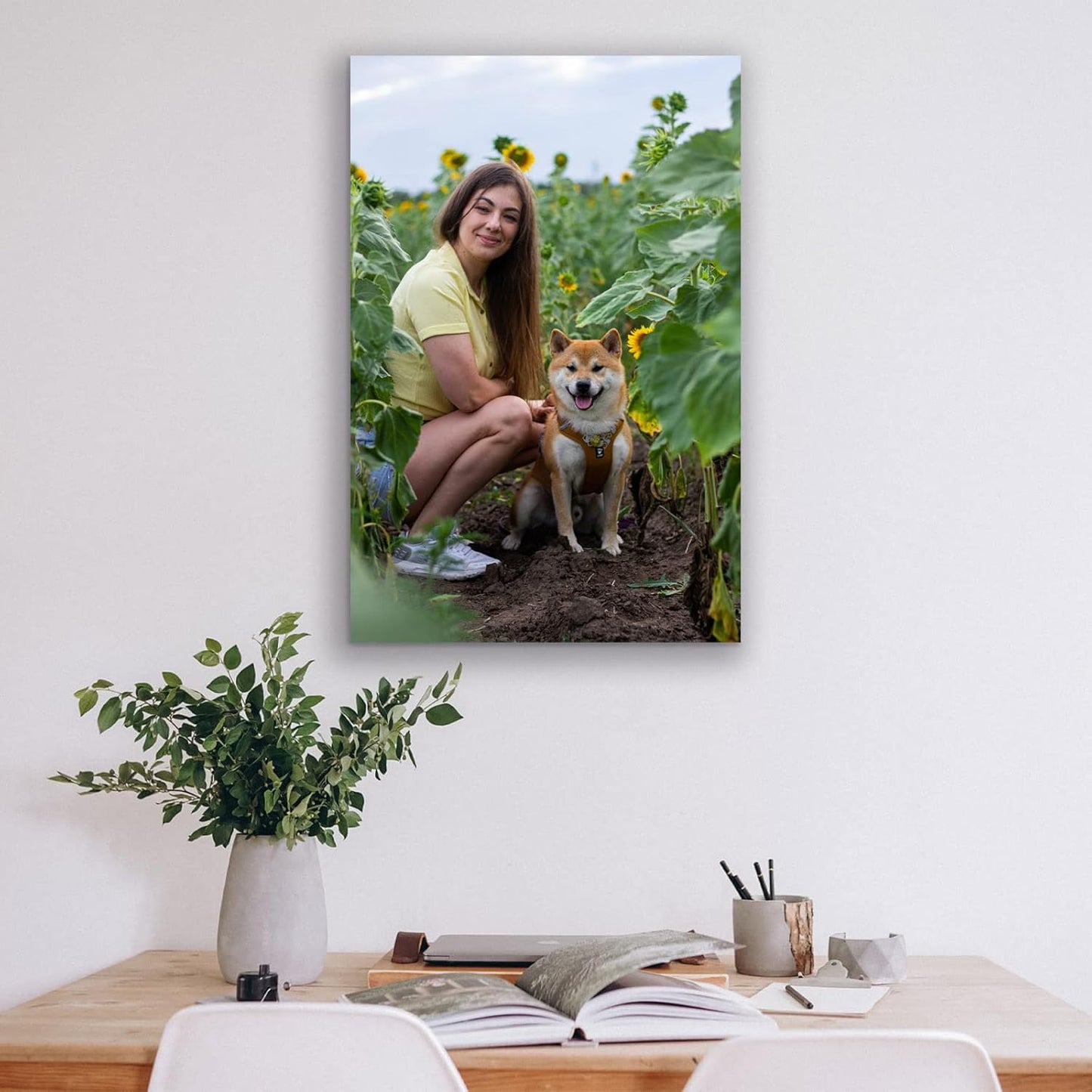 Custom Canvas Prints with Your Photos Custom Wall Art Personalized Canvas Pictures for Pet/Family Gifts for Mom/Men/Women (18'' W x 30'' H)
