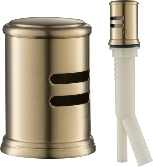 KRAUS Dishwasher Air Gap in Spot Free Antique Champagne Bronze, KAG-2SFACB