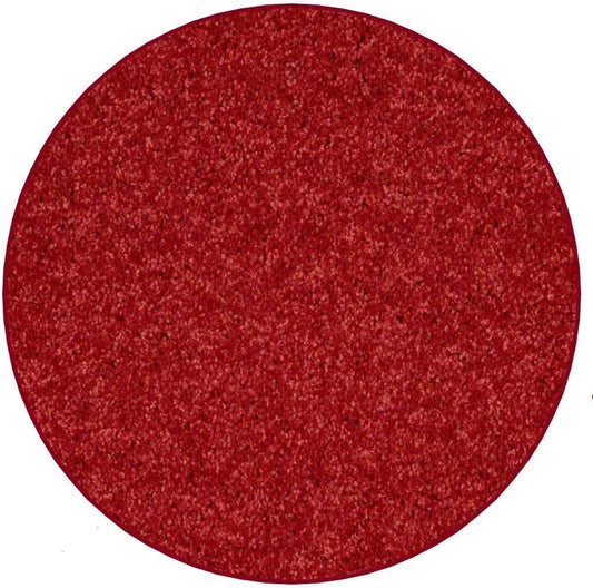 KOECKRITZ Soft and Colorful Kids Classroom Area Rugs (Passes Flammability Pill Test) Many Sizes and Bright Colors to Select from (10' Round, Fire Engine)