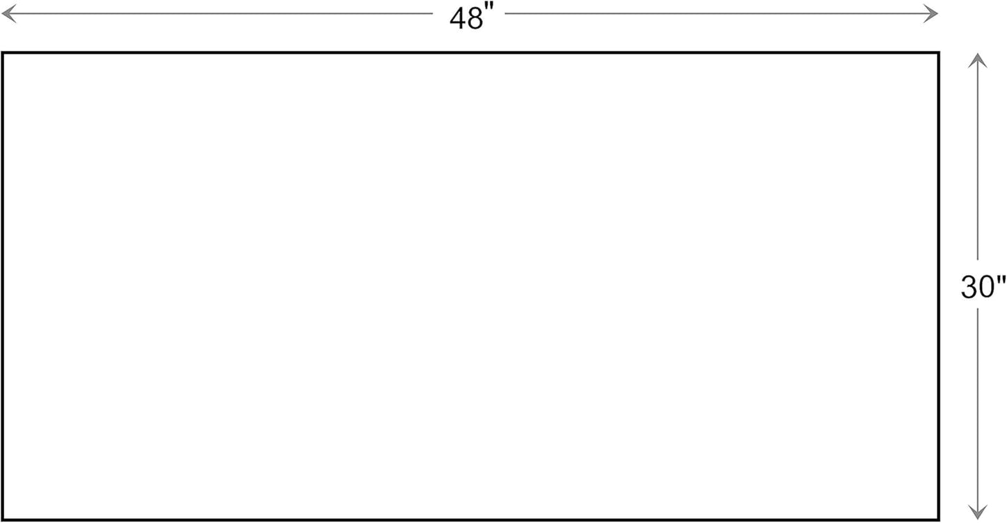 Calloway Mills 152963048W Black Border 30" x 48" Monogram Doormat Letter (W)