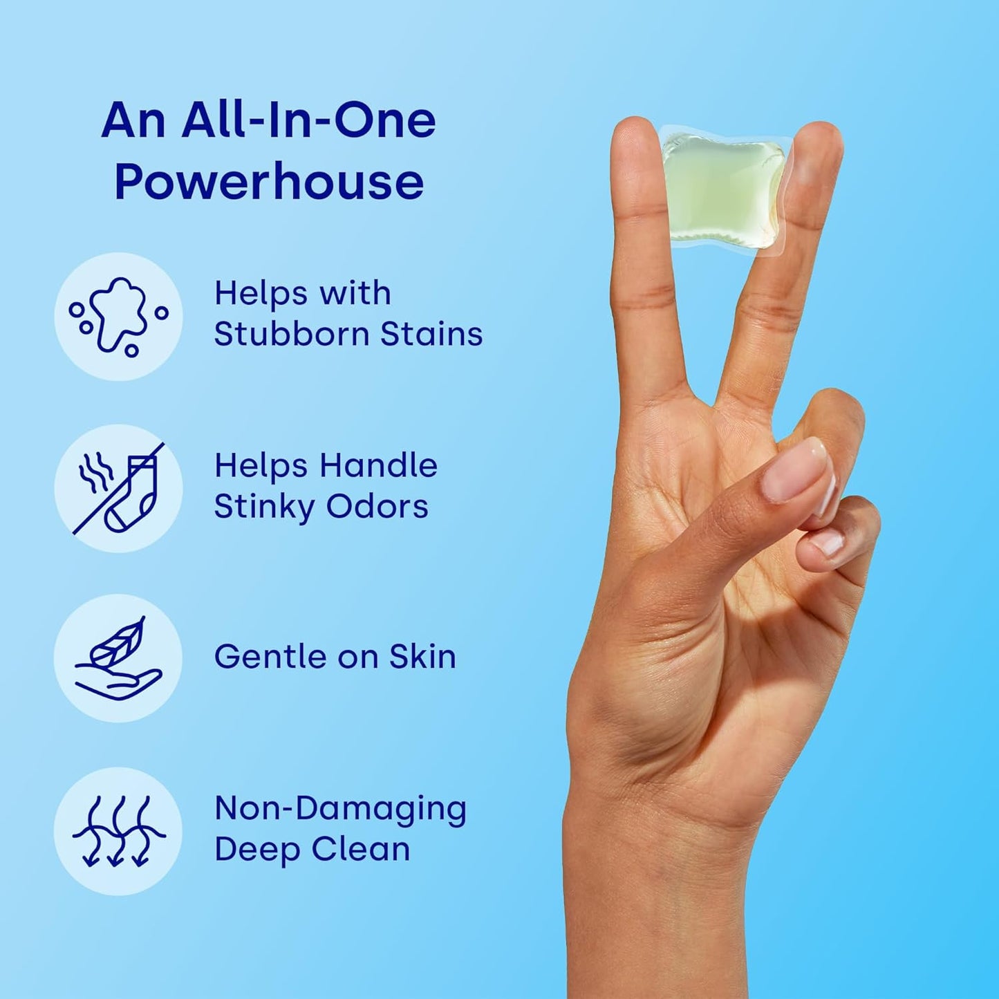 Dropps Odor & Stain Biobased Power Laundry Detergent Pods, Crisp Breeze (140 Pods) - HE Compatible Laundry Pods for Fresh Clothes - Laundry Soap Supplies & Recyclable Paperboard Packaging