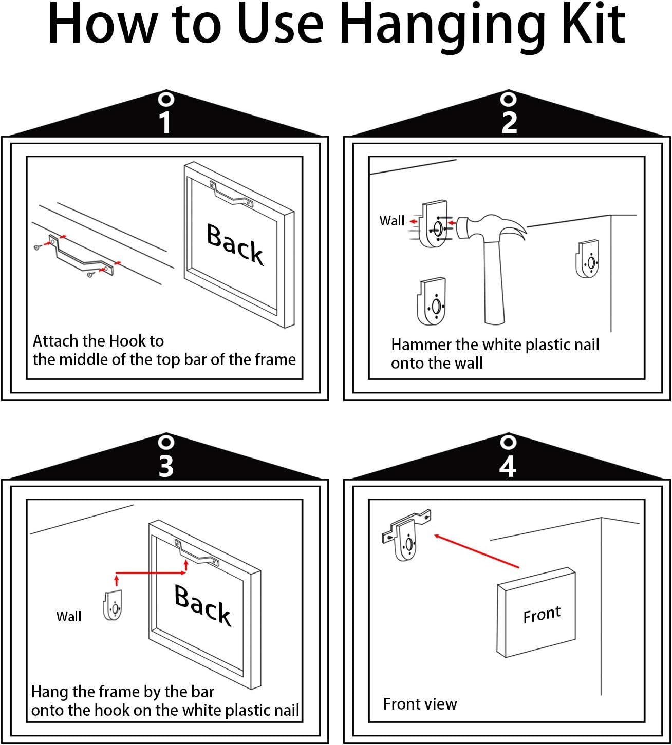 Laoife Custom Canvas Prints with Your Photos 46"x24", Canvas Photo Prints Custom, Personalized Canvas Wall Art for Office Home Bedroom Living Room Wall Decor, Gift for Father's Day Birthday Wedding