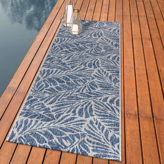 Keen Home Design Terrace Outdoor Runner Rug - 2x10 Washable Indoor/Outdoor Rug for Patio, Kitchen, Balcony, Beach, Garden, Deck and Porch, Size: 2'2"x9'11"