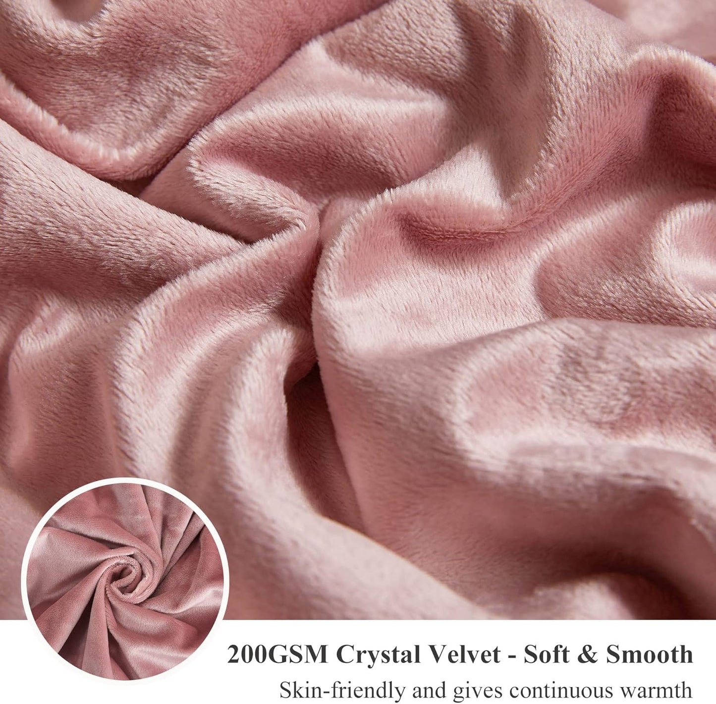 XeGe Plush Faux Fur Throw, Comfy 50x60 Fuzzy Blanket, Luxury Boho Lightweight Couch Blanket, Soft Fluffy Shaggy Lap Throw for Couch Bed Sofa Christmas Housewarming Gift Ombre Pink