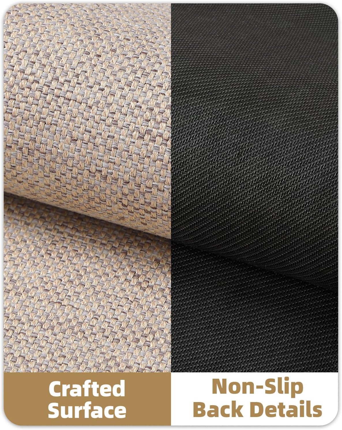 Color&Geometry Front Door Mat Indoor 22.6"x31.5", Ultra Non Slip Rubber Backed Dirt Trapper, Low Profile Thin Washable, Easy Clean Entryway Rug Door Mat Indoor Entrance, Khaki (Rolled-up NO Creases)