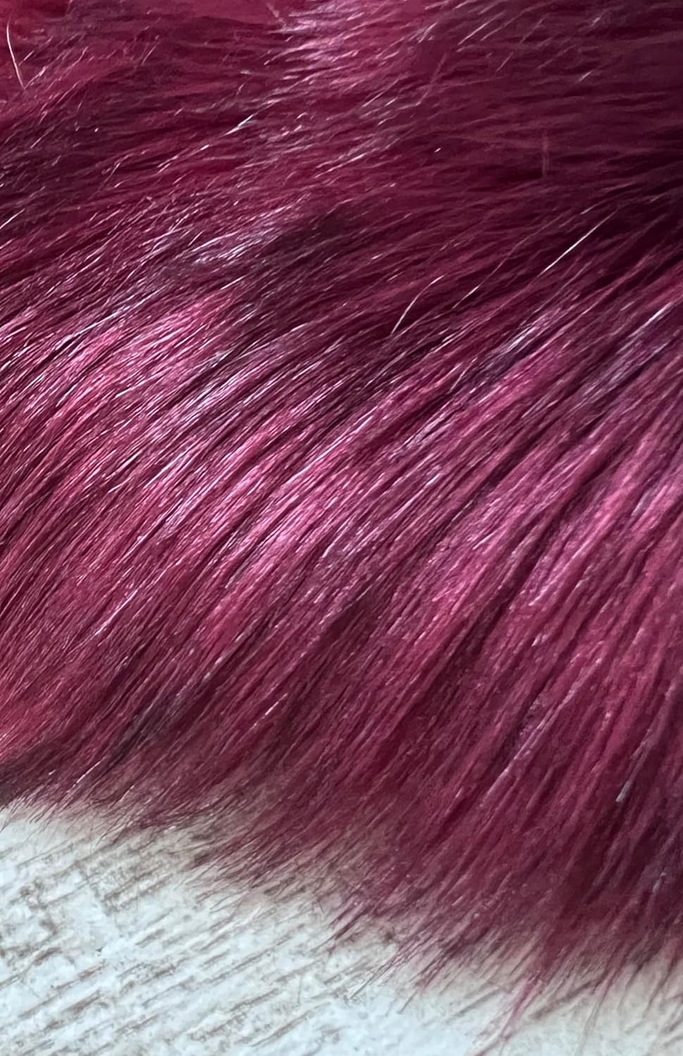 LAMBZY Faux Sheepskin Super Soft Hypoallergenic Free Shape Silky Shag Rug, Luxury Shaggy Plush Carpet for Bedrooms Living Kids Room Sofa Rugs (Burgundy, Single and a Half 2'x4')