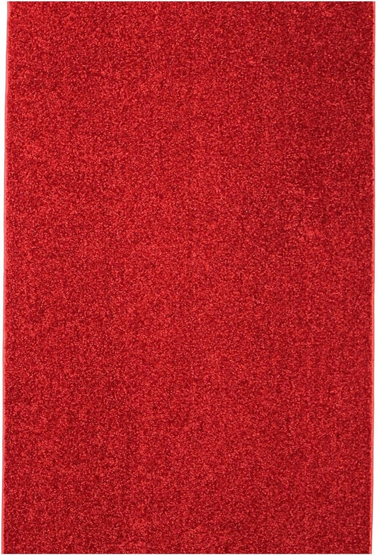 KOECKRITZ Soft and Colorful Kids Classroom Area Rugs (Passes Flammability Pill Test) Many Sizes and Bright Colors to Select from (9' x 9', Fire Engine)