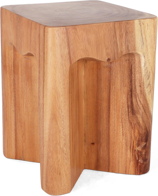 Rutledge & King Wooden End Table - Unique Wooden Side Table - Mid Century Side Table - Saur Wood Side Table - Small Accent Table - Mid Century Modern Side Table