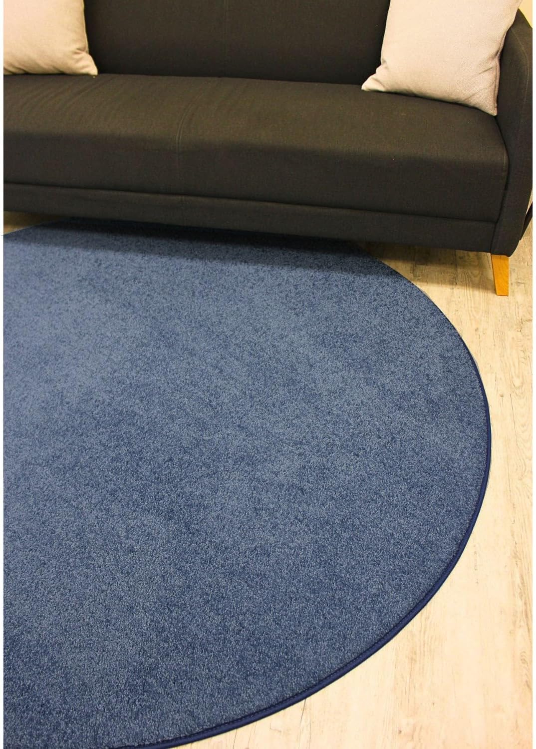 KOECKRITZ Soft and Colorful Kids Classroom Area Rugs (Passes Flammability Pill Test) Many Sizes and Bright Colors to Select from (5' x 5', Navy)