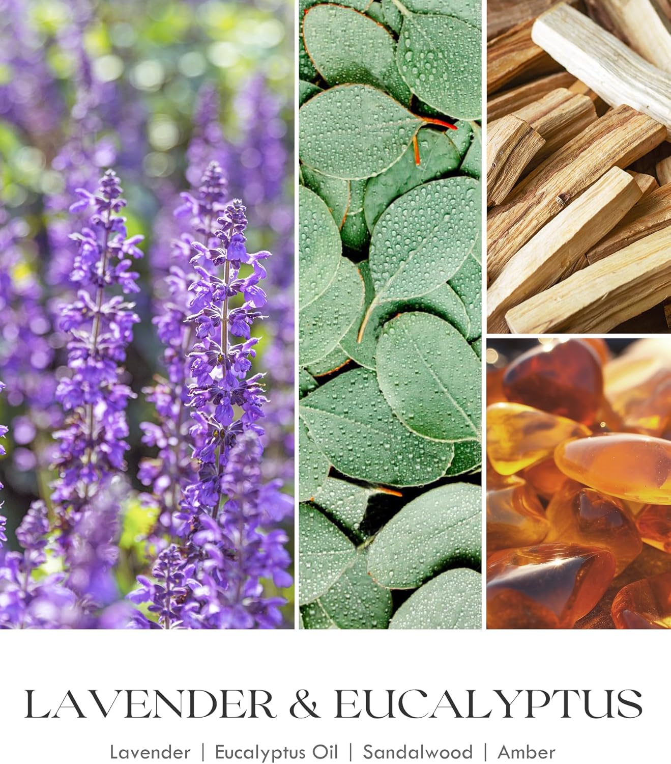 AOOVOO Lavender Scented Candles for Women - 20oz 3 Wick Soy Candles for Home Scented, Aromatherapy Candle with Crystals Inside, Birthday Gifts Mothers Day Candle for Women Mom