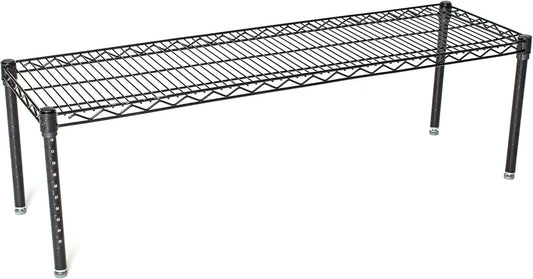 Omega Products Corporation 14" Deep x 72" Wide x 14" High Black Stationary Dunnage Rack