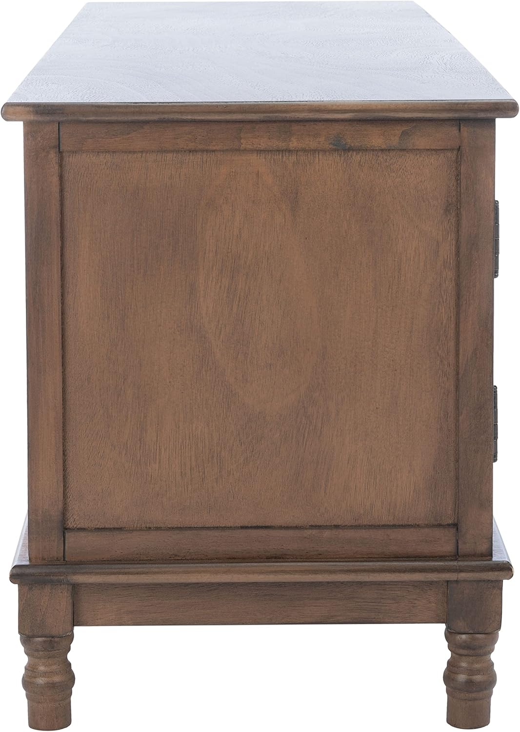 SAFAVIEH Magnolia TV Stand for up to 55" Flatscreen – Brown, 2 Doors with Interior Storage, 2 Open Shelves, Entertainment Media Console (MED5702C)