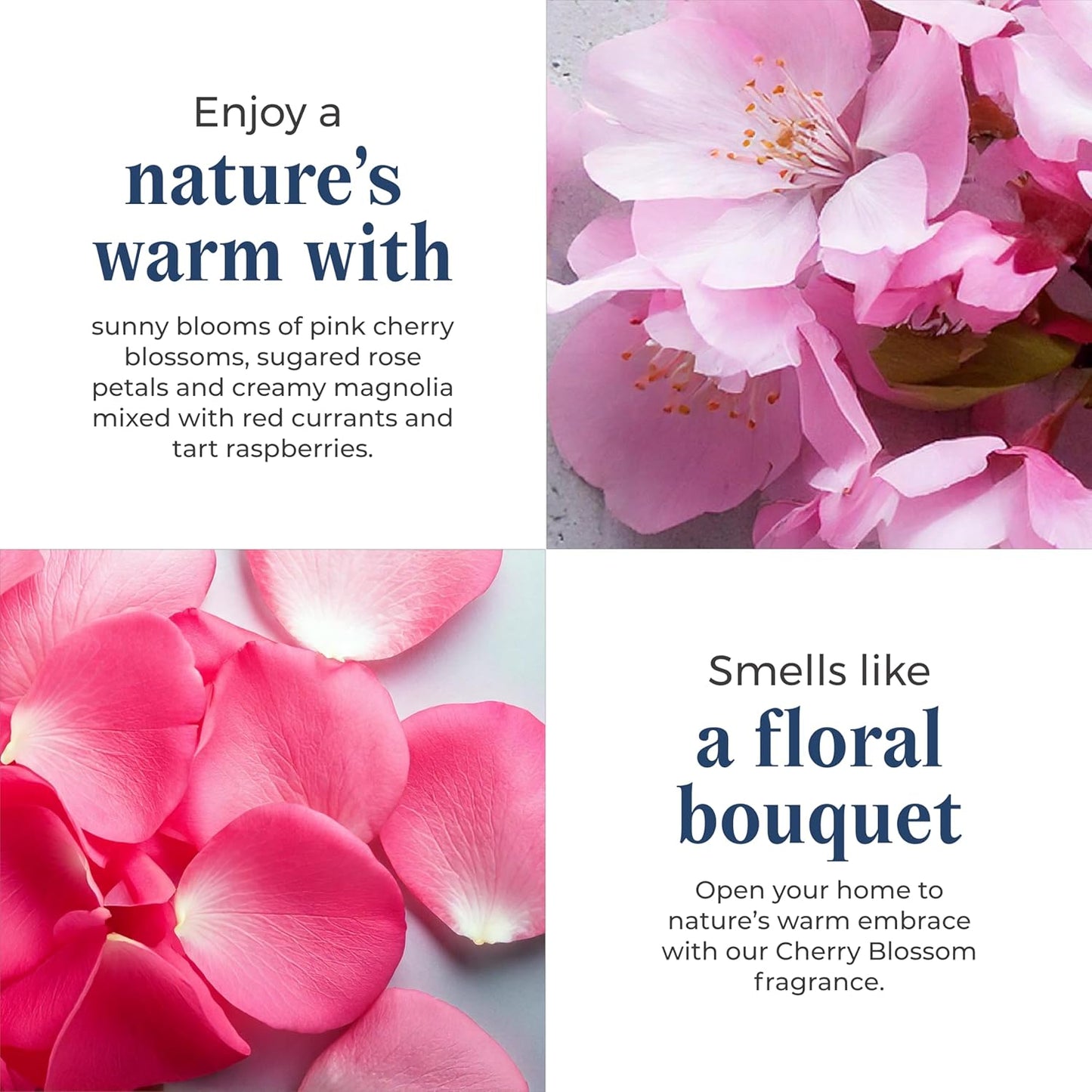 PartyLite 3-Wick Jar Candle, Highly Fragranced Clean Burning Glass Candle, 25-45 Hours Burn Time (Cherry Blossom)