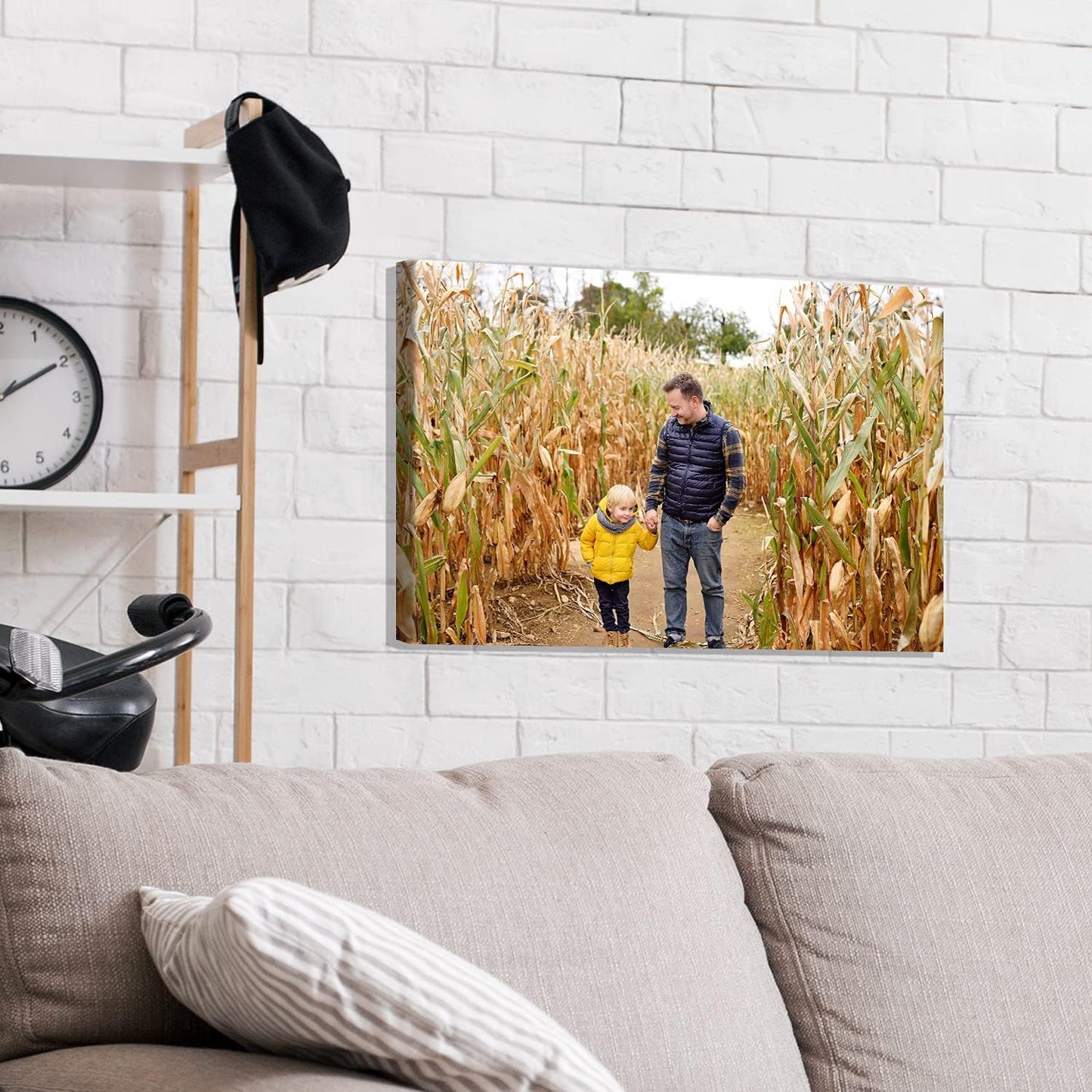 Photo.Gifts - Custom Prints Personalized Canvas 14"x8" - Your Photos On Canvas - Personalized Wall Art for Living Room, Wedding Baby Pet Family Pictures - Custom Gifts