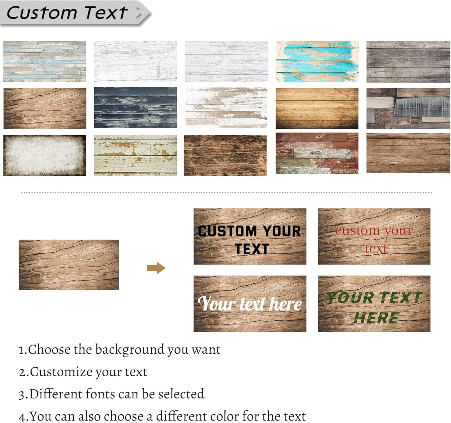 LZIMU Personalized Quotes Sign Wall Decor Custom Canvas Sign with Your Text Customized Gift for Rustic Kitchen Farmhouse Decor Framed (6"x24")