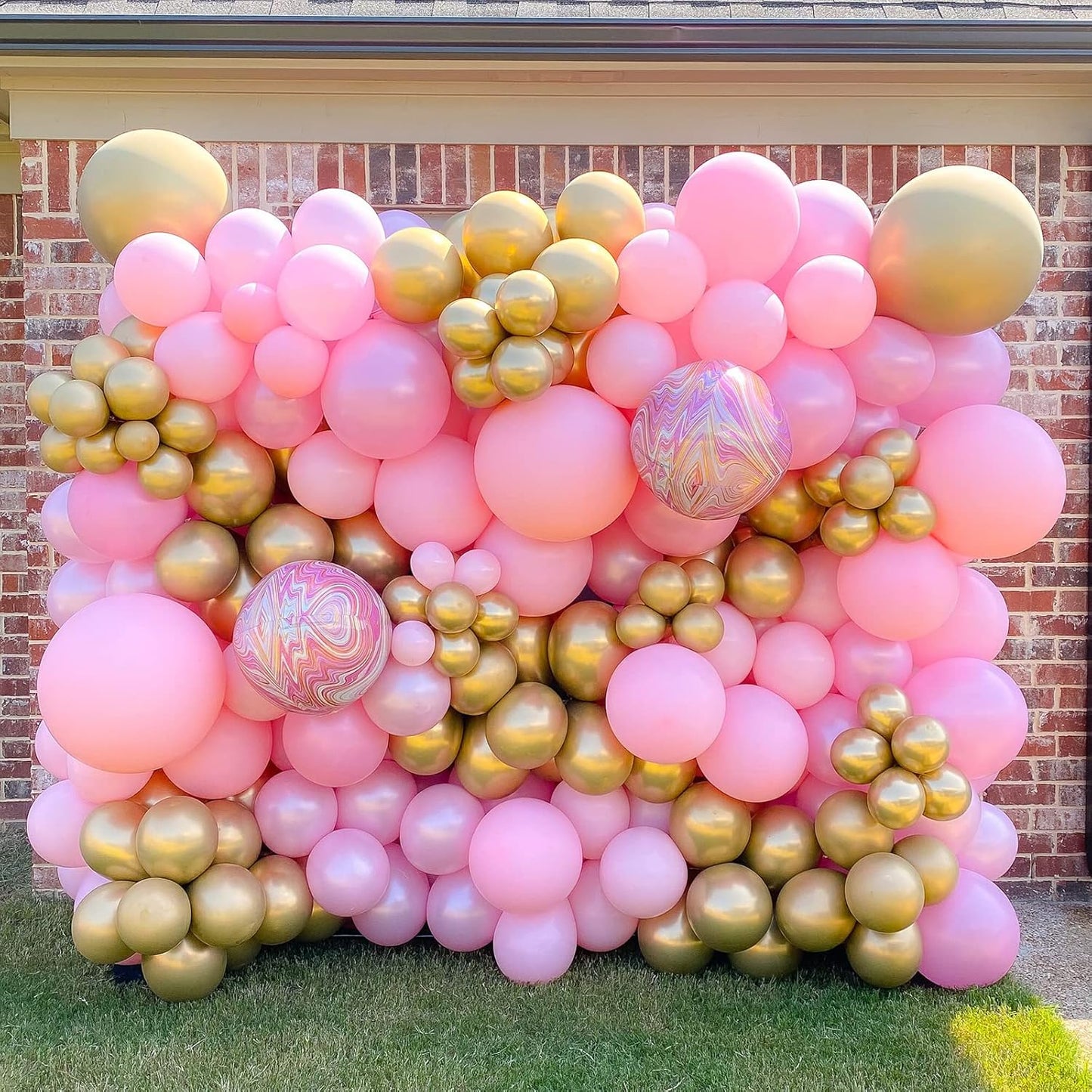 130pcs Pink Balloons Different Sizes 18" 12" 10" 5" Party Latex Balloons for Birthday Baby Shower Wedding Anniversary Princess Theme Party Decorations
