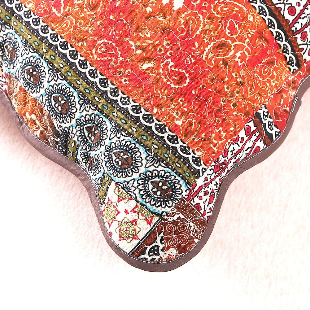 NEWLAKE Striped Classical Style Cotton Throw Pillow Covers (2 Pieces, 18X18 Inch)