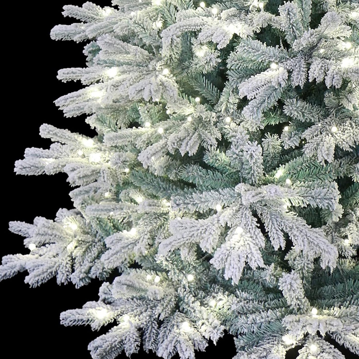 5 Foot Pre-lit Snow Angel Blue Spruce Flocked Artificial Christmas Tree (5ft Pre-lit)