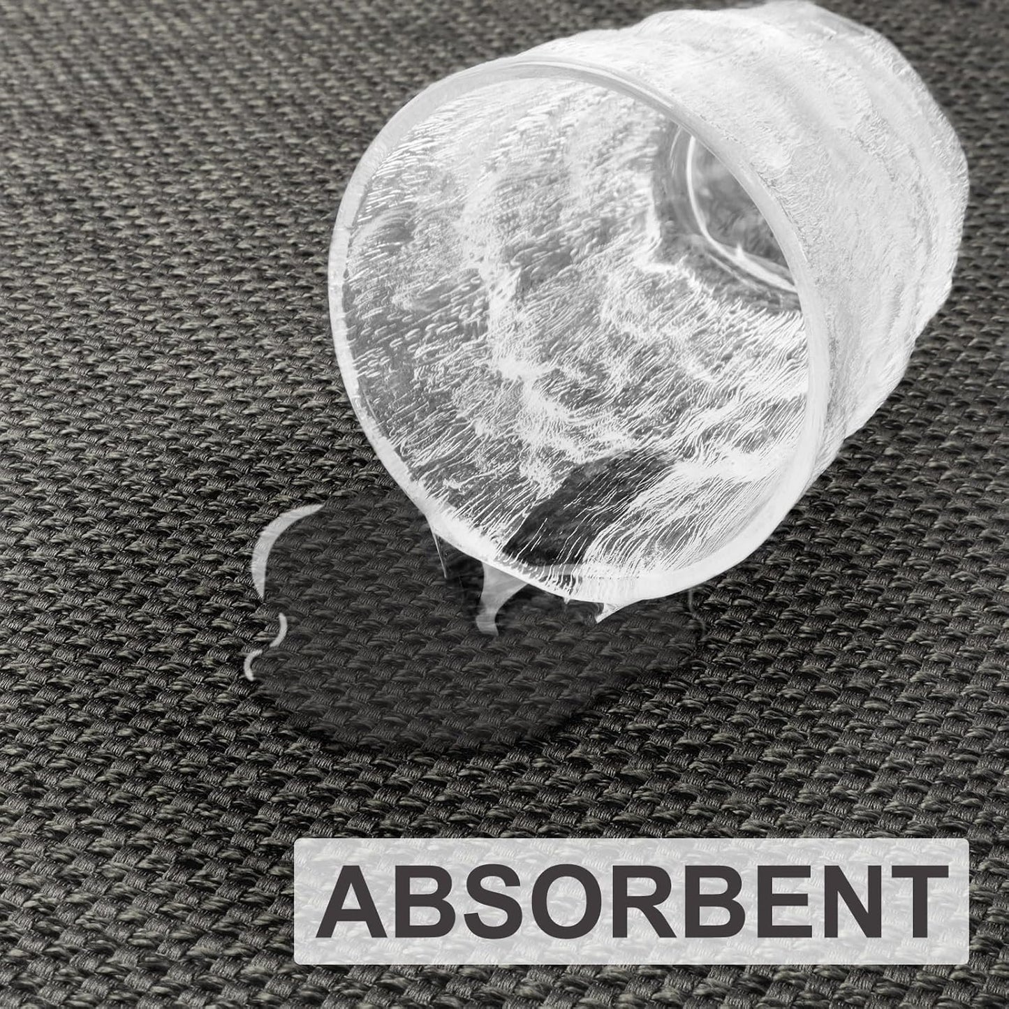 LEKEEPGO Door Mat 24"x47", Door Mat Indoor Entrance, Non Slip Rubber Backing Front Door Mat Washable Absorbent Inside Door Mat Low-Profile Doormat Entryway Mat Resist Dirt Indoor Door Mat, Grey