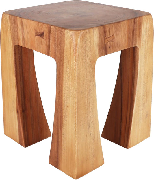 Rutledge & King Wooden End Table - Unique Wooden Side Table - Mid Century Side Table - Small Accent Table - Mid Century Modern