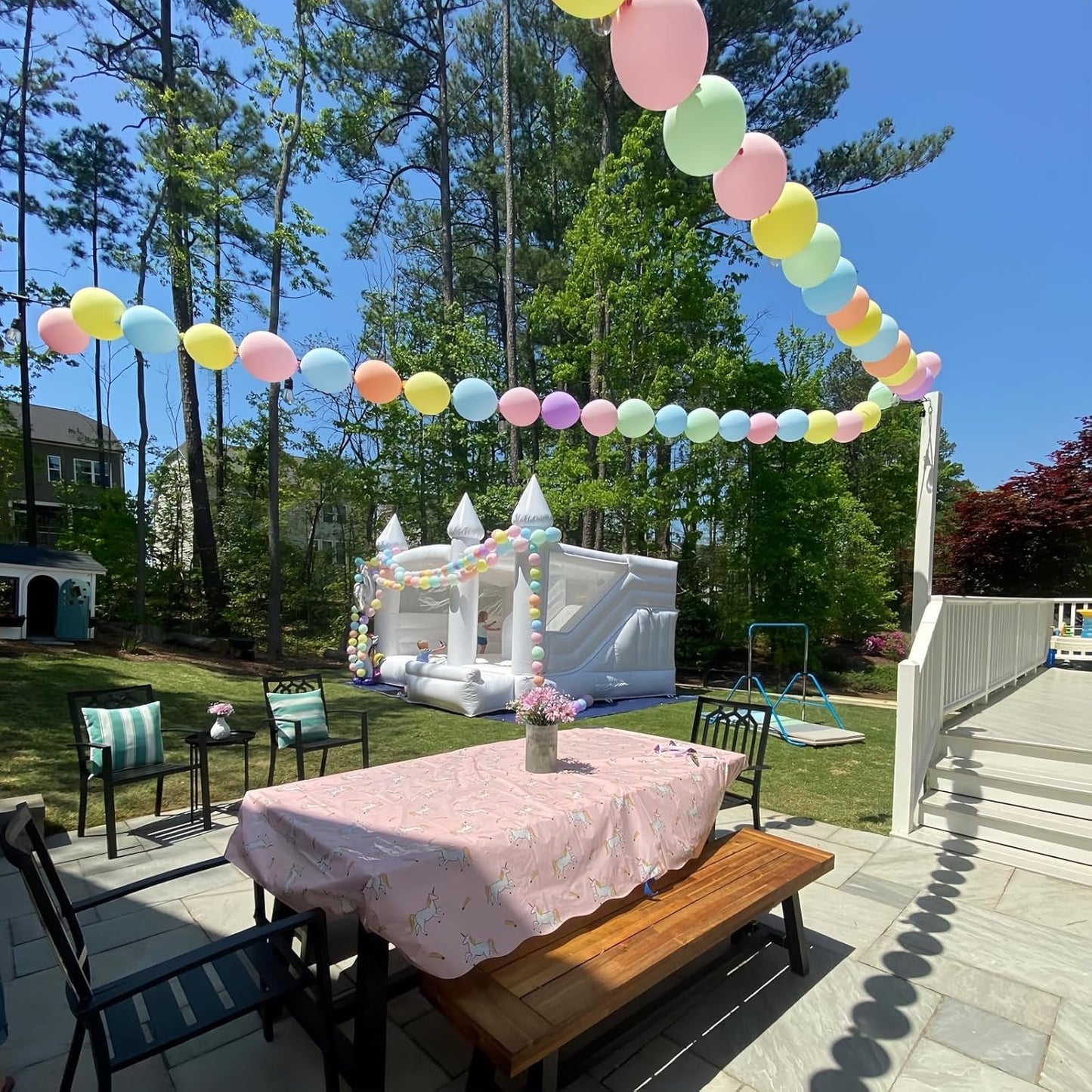 Pastel Rainbow Linking Balloons, 120PCS 6 Inch Colorful Quick Link Balloon Assorted, Multicolor Rainbow Connecting Balloons for Birthday Baby Shower Easter Independence Day Carnival Party Decorations