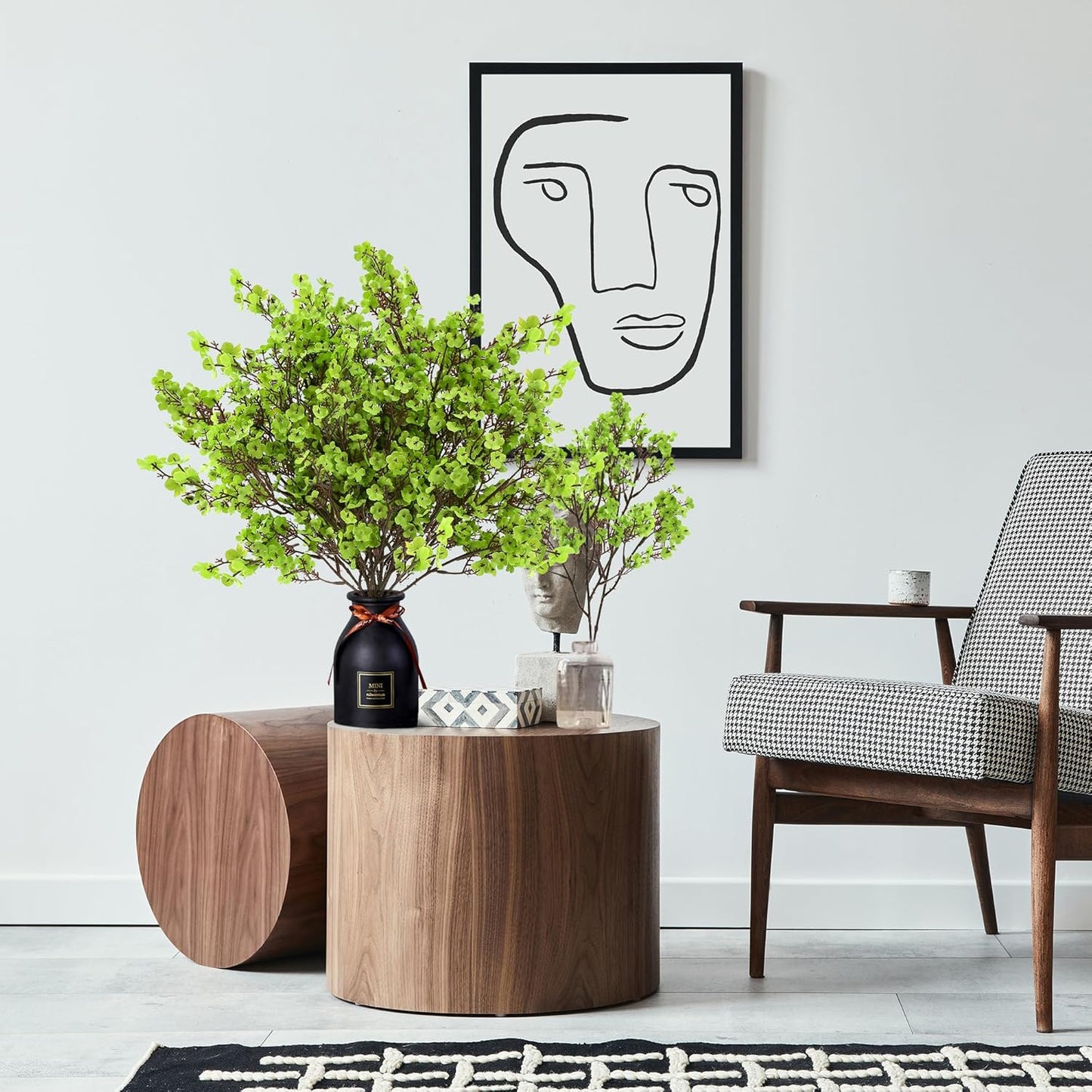 Sggvecsy 10 Pcs Babys Breath Artificial Flowers Gypsophila Bouquets Bulk Real Touch Fake Silk Flowers for Home Wedding DIY Floral Arrangement Kitchen Table Centerpiece Festival Decoration (Green)