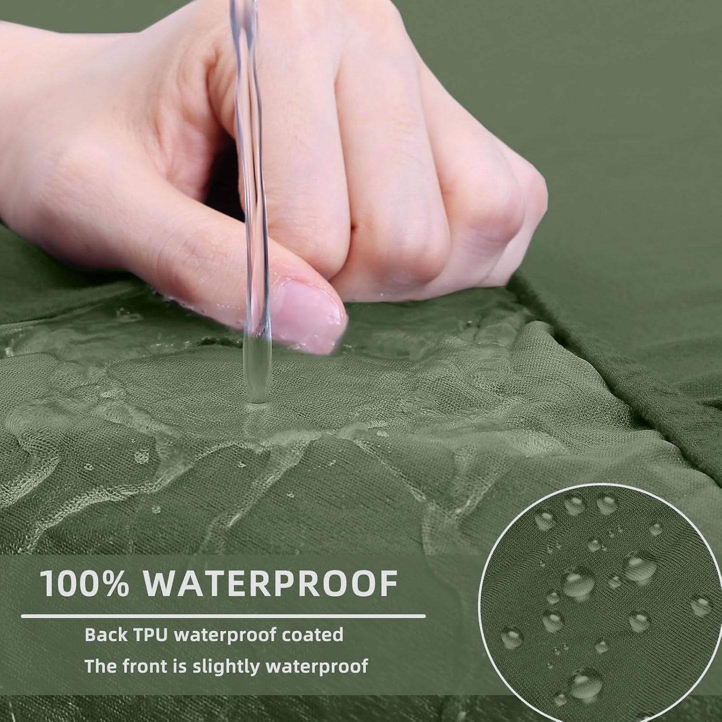 hyha Waterproof Couch Cushion Covers, Sectional Sofa Slipcovers Washable, L Shape Chaise Dog Couch Covers for Sectional Sofa, Universal Furniture Protector (1 Piece for Chaise, Bronze Green)