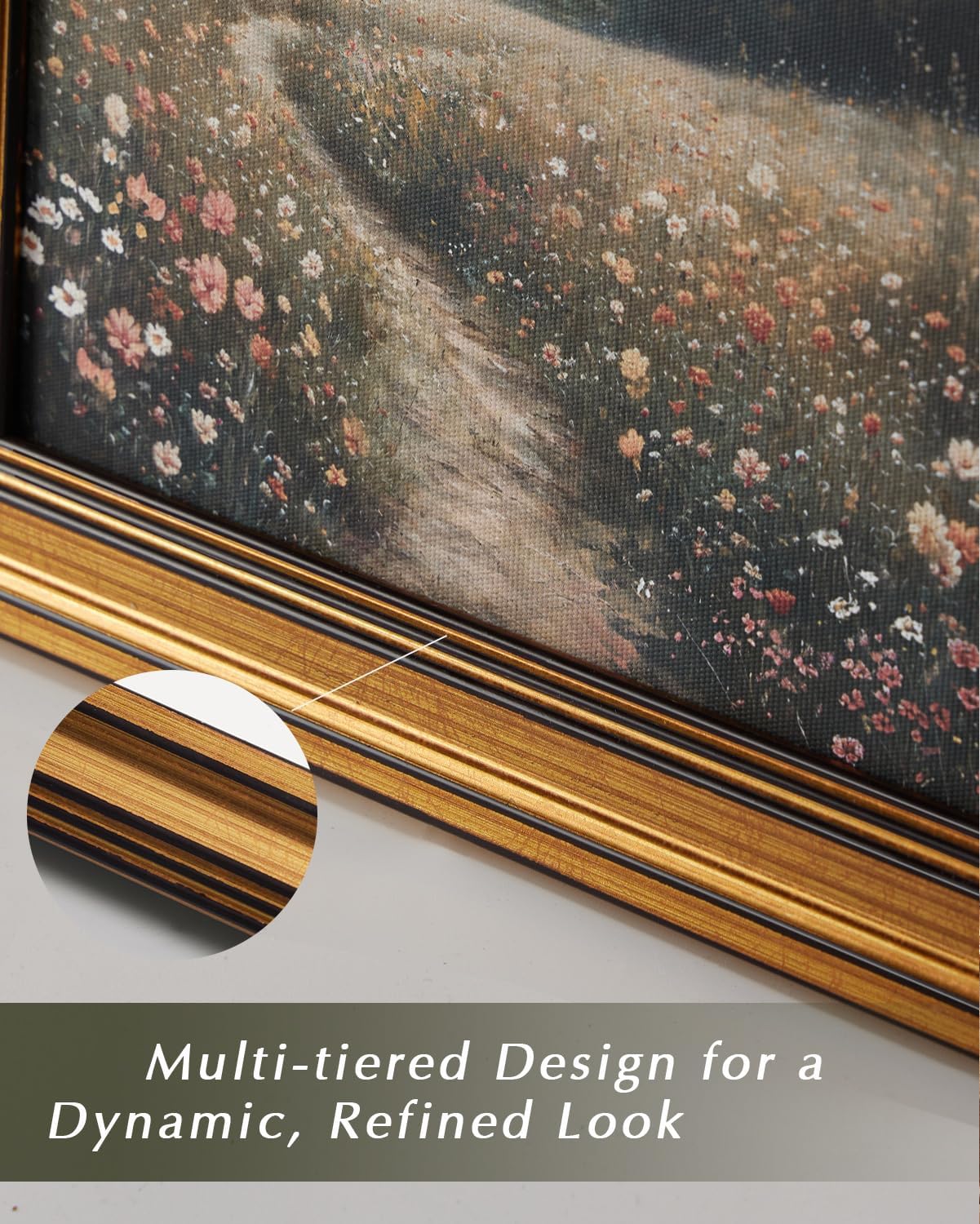 HUARCEY Gold Framed Vintage Wall Art for Living Room, Grace Swan Art Painting Pictures Animal Bathroom Prints Farmhouse Wall Decor Large Canvas Swan Aesthetic Decor for Kitchen Bedroom Zwaan 24"x36"