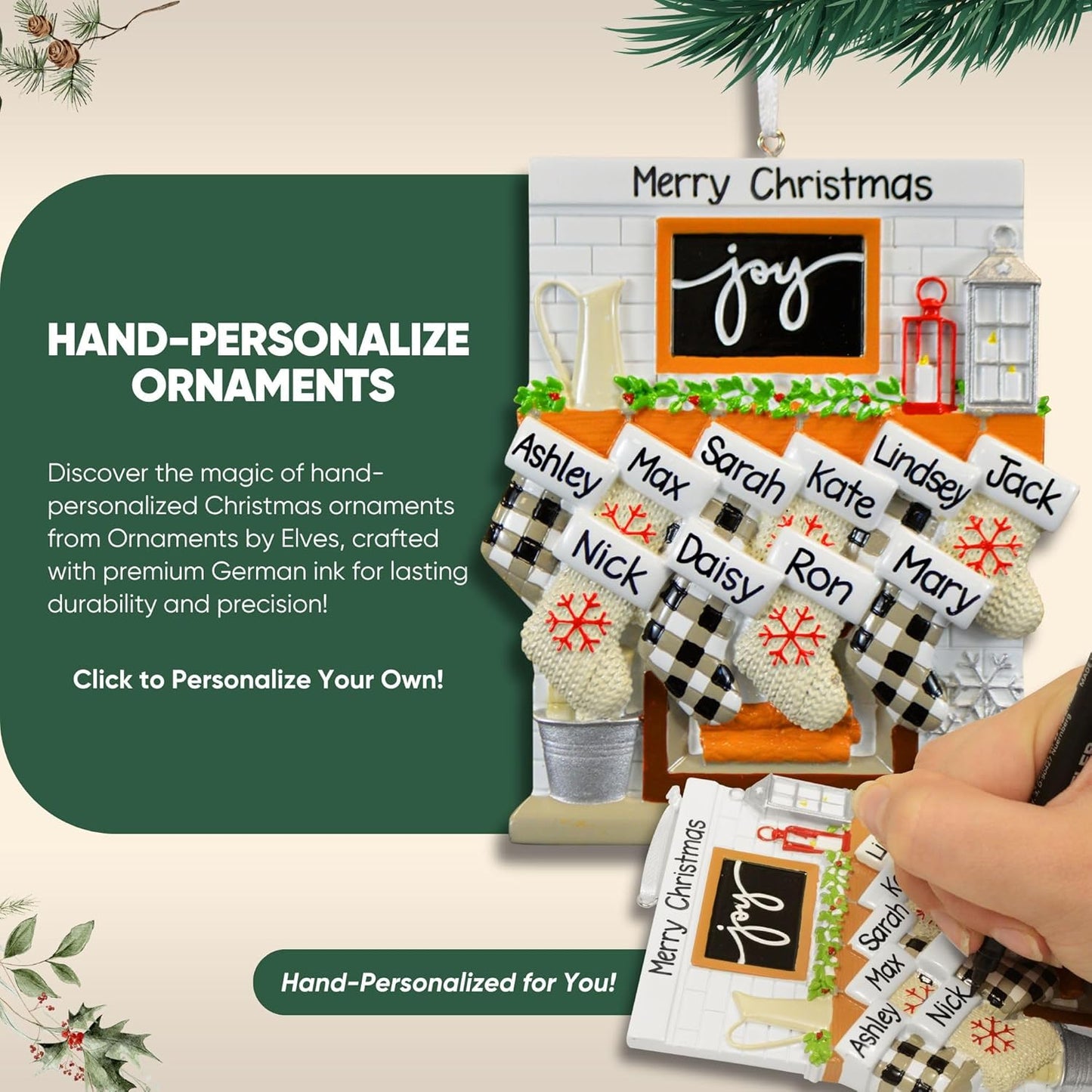 3D Frosty Snowman Family of 6 Christmas Ornament 2025 Personalized Family Christmas Ornaments 2025 | Winter Holiday Snowmen Personalized Tree Ornaments Customizable Gifts Snow People of Six Ornament