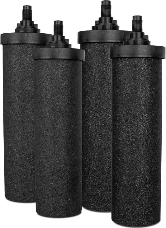 AquaEasy BB9 Activated Carbon Water Filter Candle(4 Pcs) Replacement Gravity Water Filter Candle Compatible With Gravity Filter System