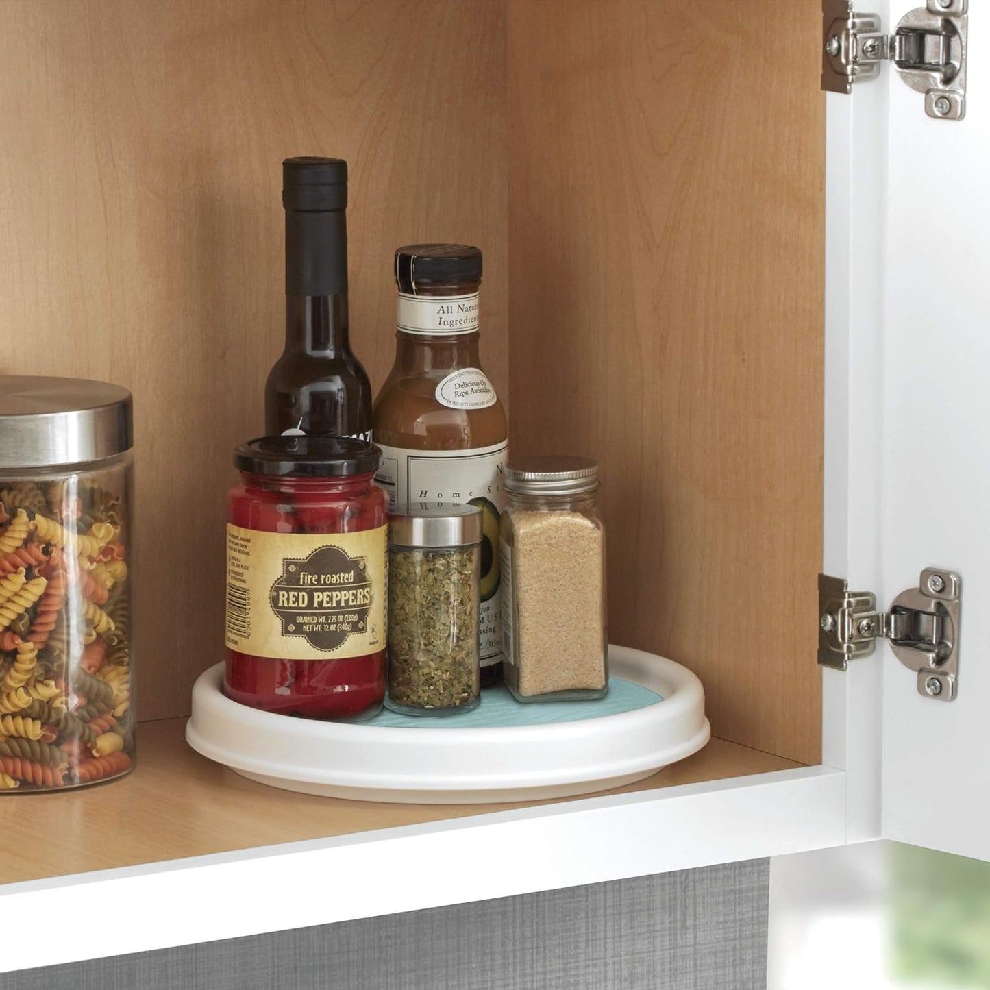 Copco 9 Inch Lazy Susan, 9-Inch, White/Aqua,5234750