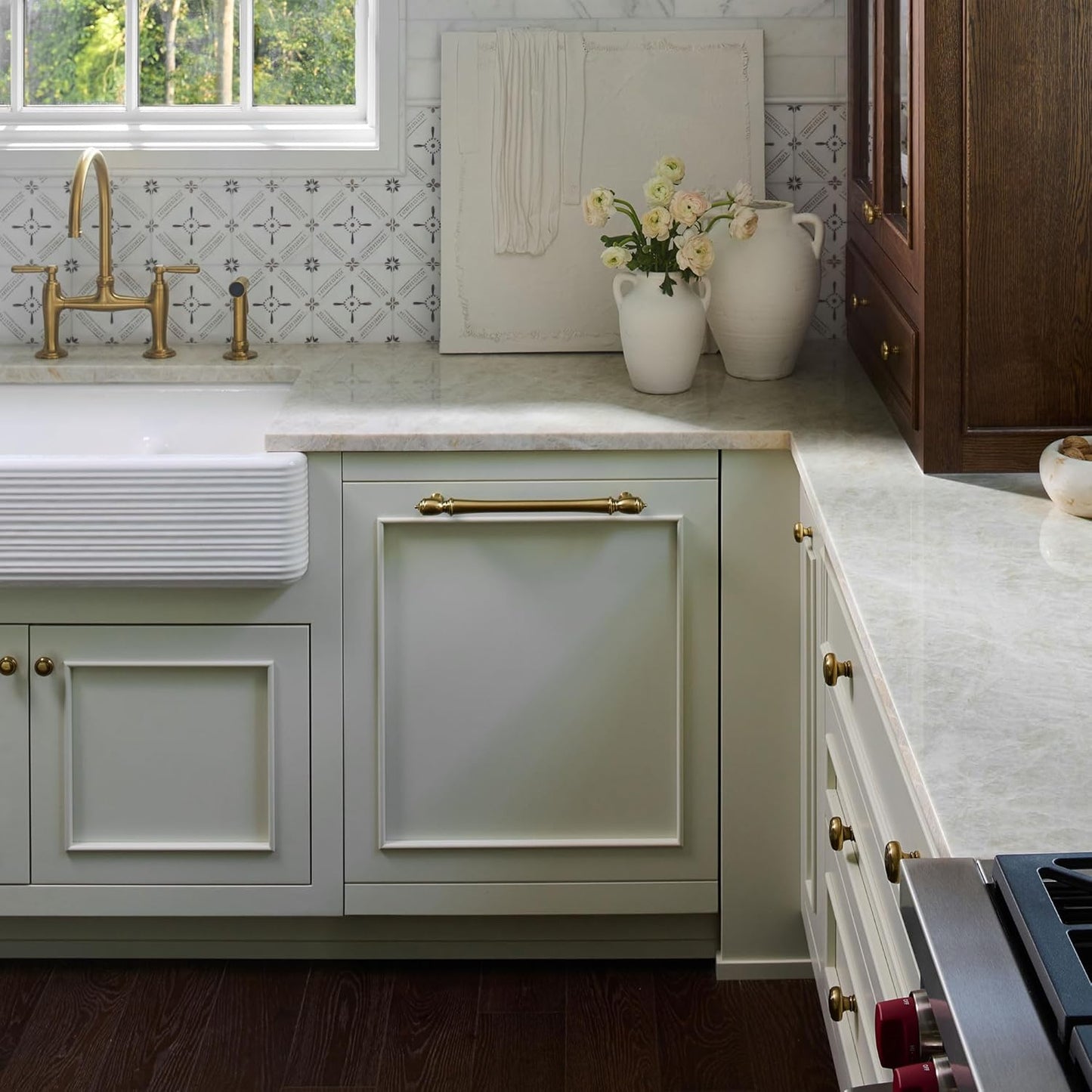 Rev-A-Shelf Trim-to-Fit Silverware Drawer Organizer For Kitchen Utensils, Cutlery Cabinet Storage Divider Insert, 33" x 22", Maple Wood, 4WUTCT-36SH-1