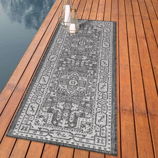 Keen Home Design Terrace Outdoor Runner Rug - 2x6 Washable Indoor/Outdoor Rug for Patio, Kitchen, Balcony, Beach, Garden, Deck and Porch, Size: 2'2"x5'7"