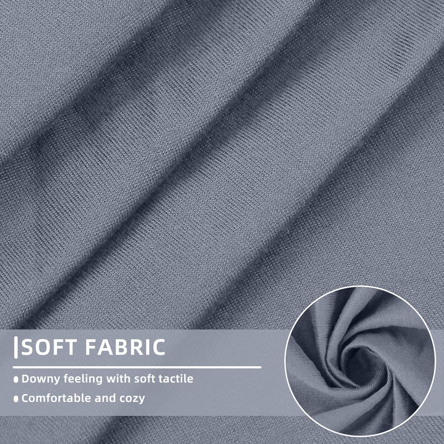 hyha Waterproof Couch Cushion Covers, Sectional Sofa Slipcovers Washable, L Shape Chaise Dog Couch Covers for Sectional Sofa, Universal Furniture Protector (1 Piece for Chaise, Grey)