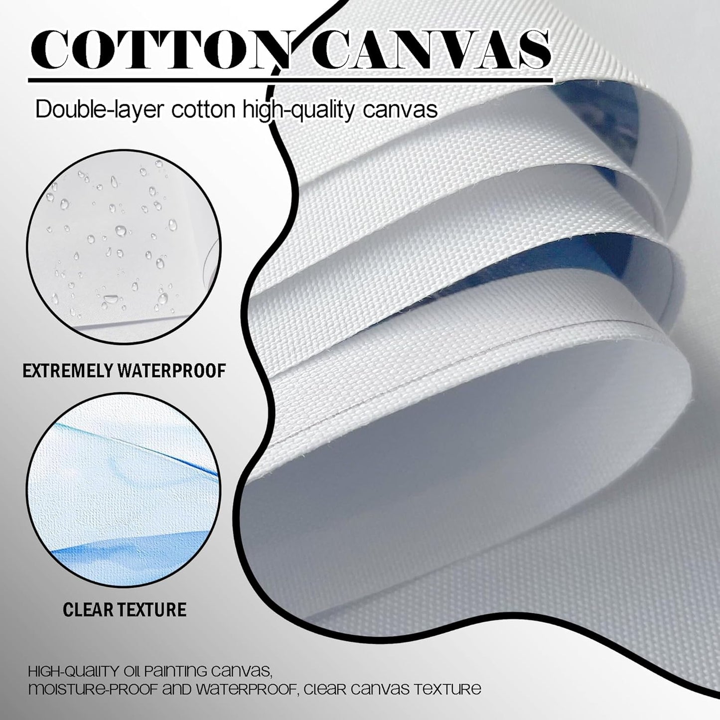 JEAWA Framed Canvas Wall Art - 20x40 Inchs Abstract Painting Decor, Textured Mountain Pictures as Gifts for Friends, Modern Art Prints for Bedroom Living Room Bathroom Home Decoration