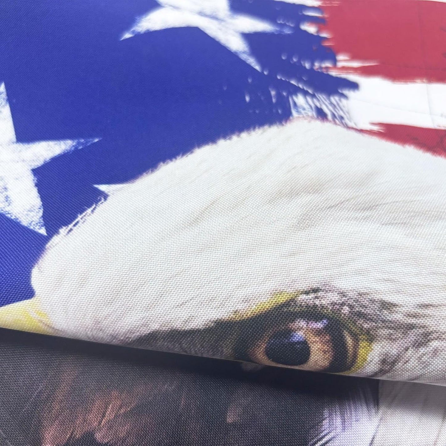 TOPFLAGS Garden Flag Stand with American Garden Flags Patriotic Stars and Eagle Yard Flag 12x18 Inch Holder Pole Stake Double Side for Outside with Clips and Stopper for Memorial Day 4 th of July