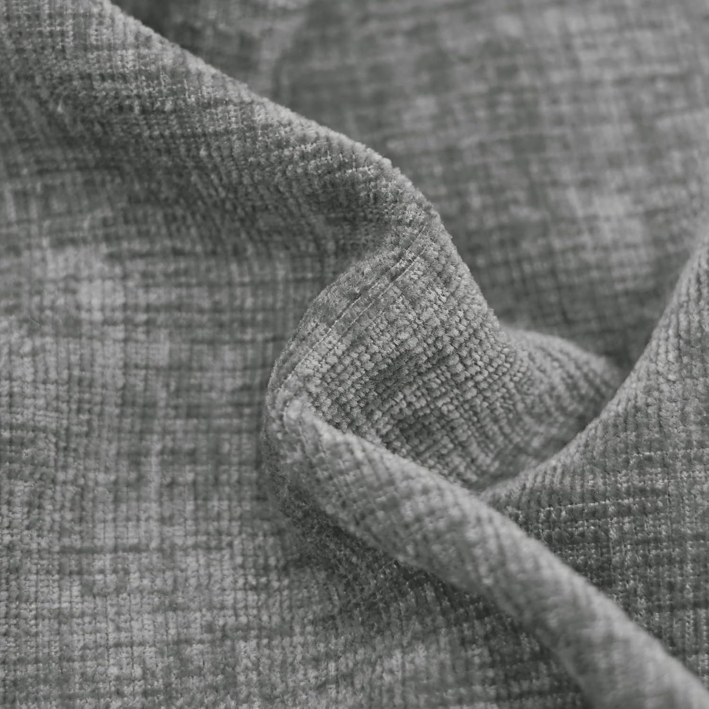 CaliTime Throw Pillow Covers Decorative 20 X 20 Inches Pack of 2 Cozy Chenille Cushion Cases for Couch Sofa Bed Living Room Home Medium Grey