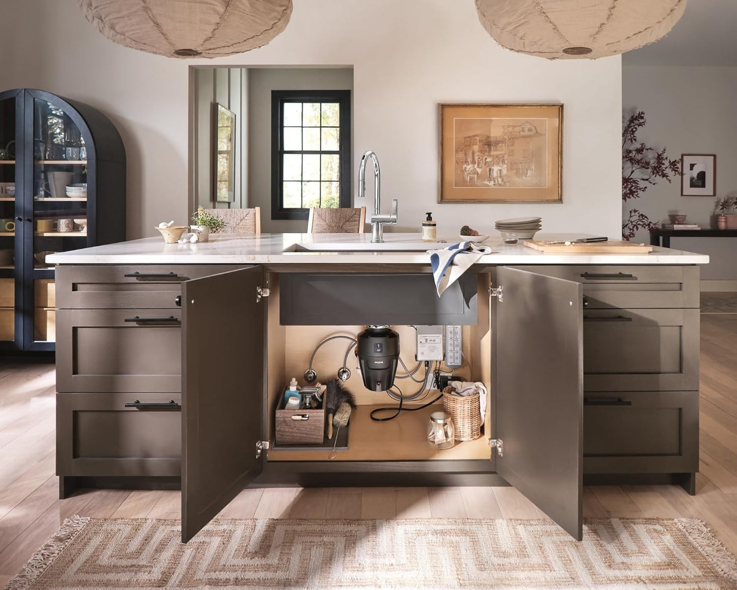 Moen Chef Series 1 HP Continuous Feed Garbage Disposal, Power Cord Included, EX100C