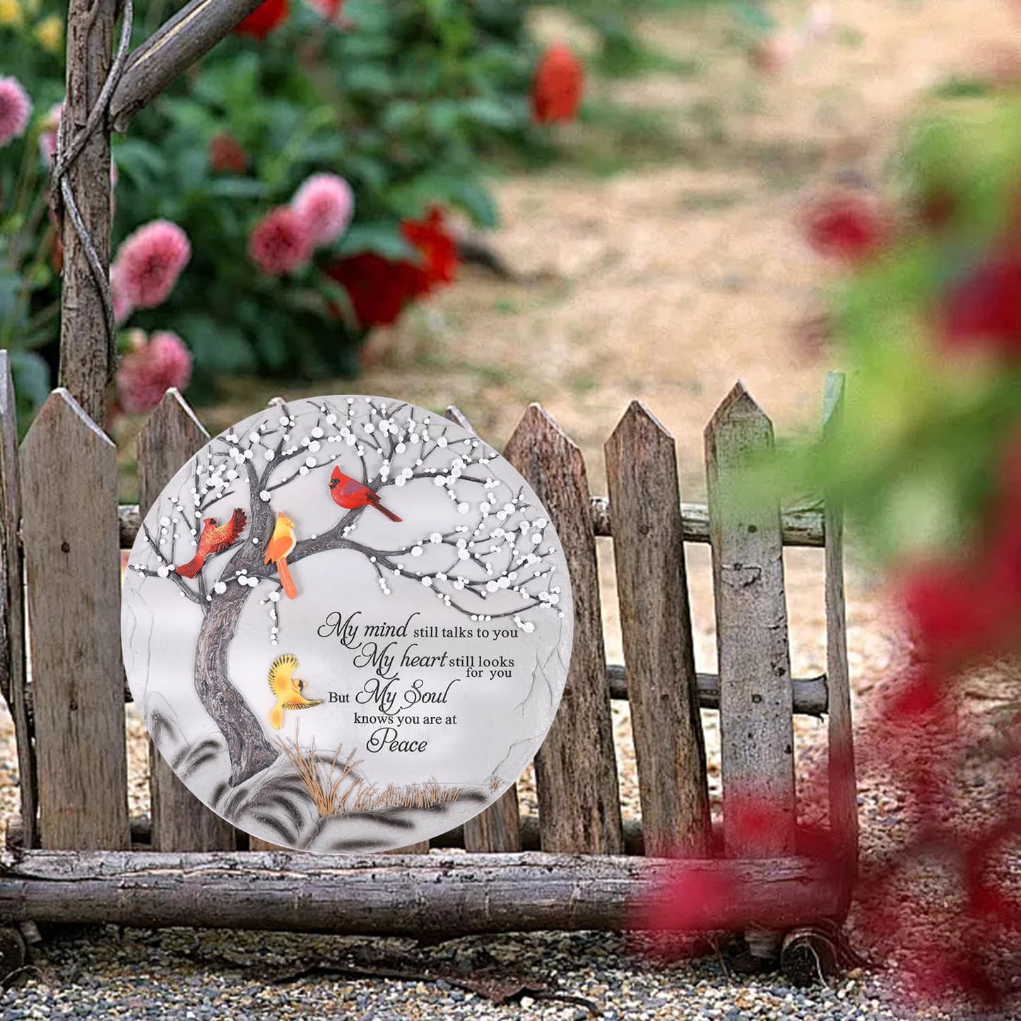 Cardinal Memorial Graden Stones, Garden Stones in Memory of Loved Ones, Memorial Gifts for Loss of Mother Father, Memorial Stepping Stones for Outdoor Decor, Memorial Gifts