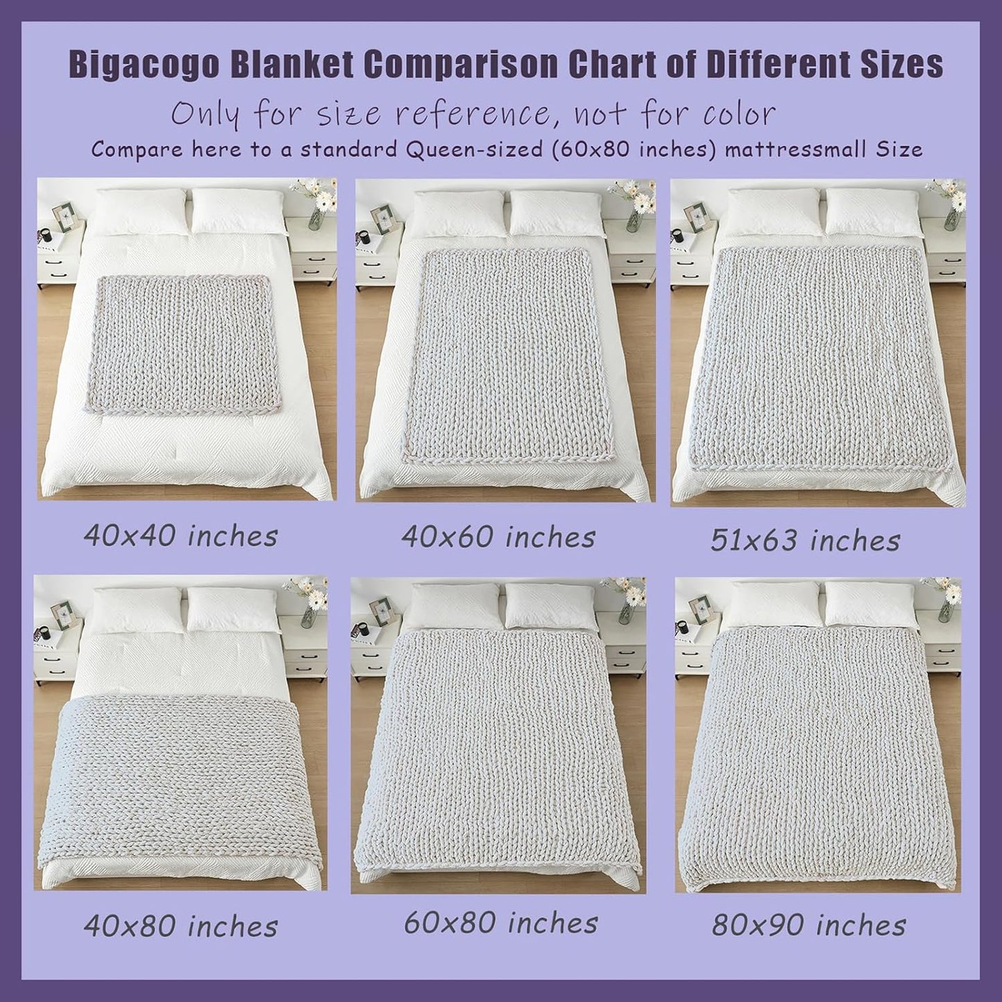 Bigacogo Chunky Knit Throw Blanket for Couch, 40x60 inches, 100% Hand Knitted with Thick Jumbo Chenille Yarn, Cozy Soft Large Rope Knot Cable Crochet Blankets for Sofa Bed Living Room, Goldenrod