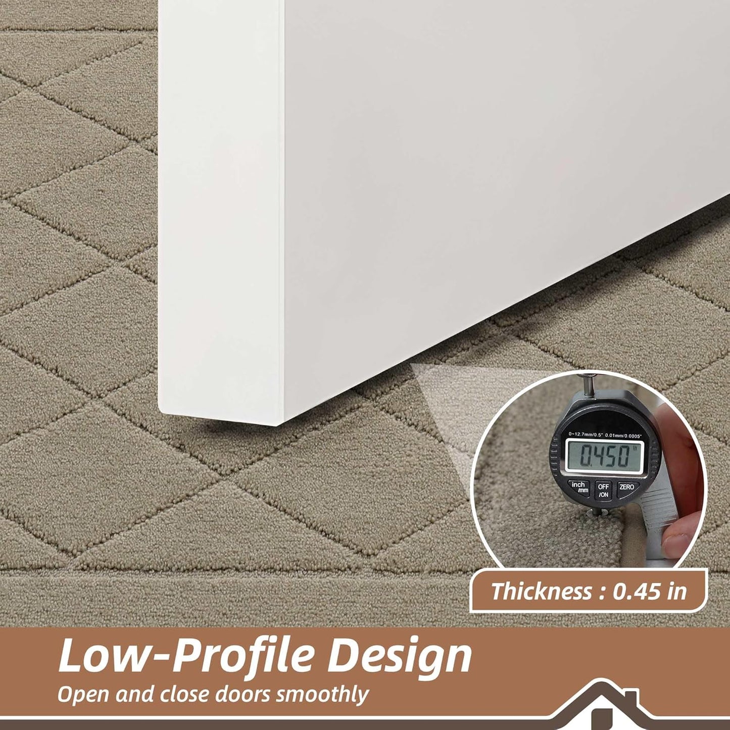 BEQHAUSE Dirt Trapper Door Mat 36" x 60", Doormat Non-Slip Entryway Rugs Washable, Dog Door Mat Stain Resistant and Absorbent Welcome Floor Mat for Front Back Door, Muddy Wet Shoes & Paws, Beige