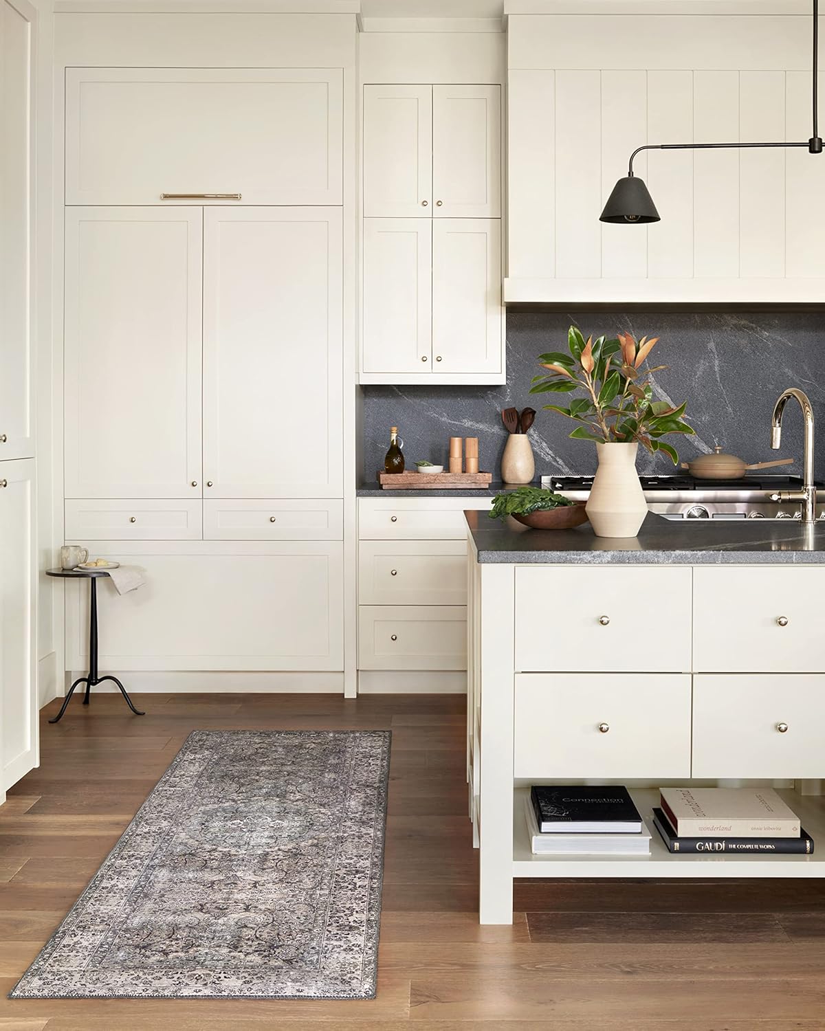 Loloi Layla Collection LAY-06 Taupe/Stone 2'-0" x 5'-0" .13" Thick Accent Rug, Soft, Durable, Vintage Inspired, Distressed, Low Pile, Non-Shedding, Easy Clean, Printed, Living Room Rug