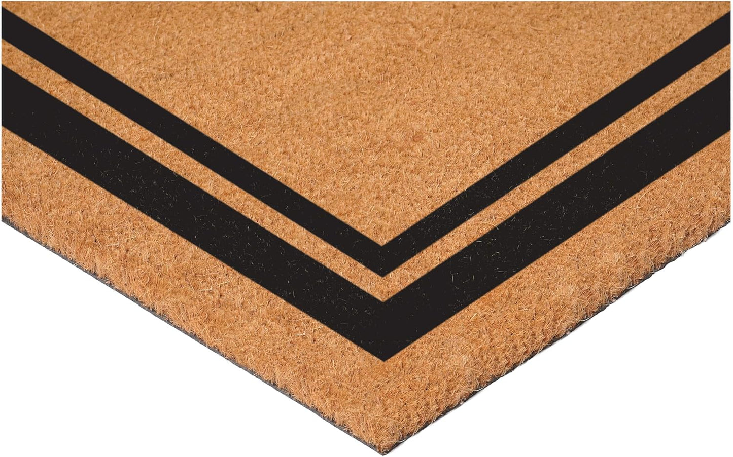 Calloway Mills 152963048W Black Border 30" x 48" Monogram Doormat Letter (W)