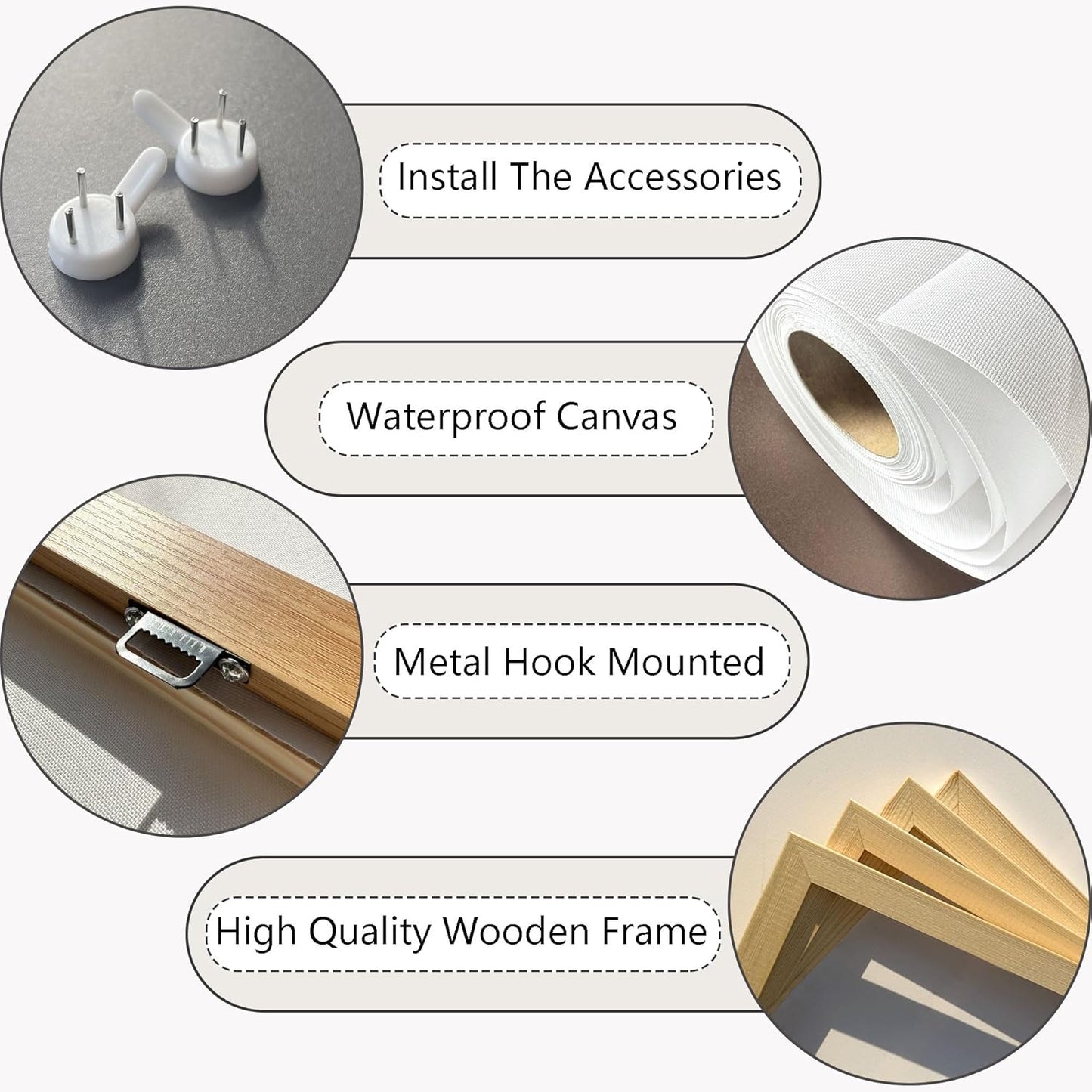 HGUAOA Coastal Canvas Wall Art - Large Landscape Wall Art for Living Room - Ocean and Beach Painting - Blue Artwork for Bedroom Decor - Above Bed Wall Pictures -Beach Theme Print Art