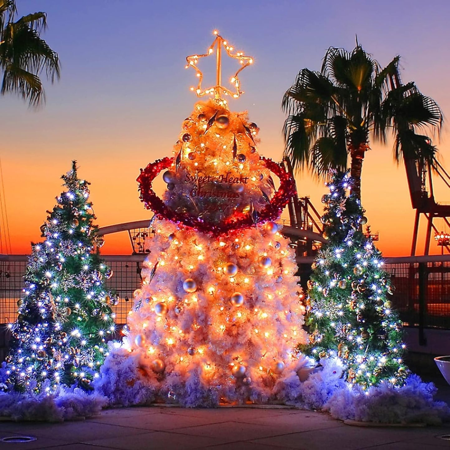 Minetom Clear Christmas String Lights 100 Count 26.5 Feet Incandescent Bulb Mini Lights for Indoor Xmas Tree Garland Birthday Wedding Party Festival Decoration, 2 Pack White Wire