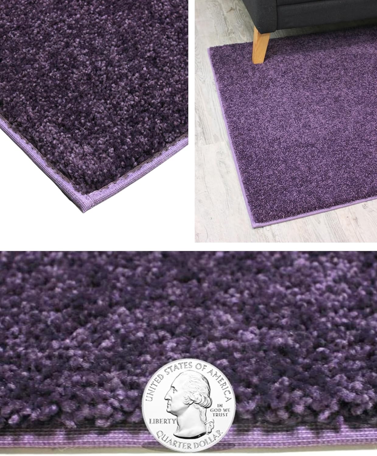 KOECKRITZ Soft and Colorful Kids Classroom Area Rugs (Passes Flammability Pill Test) Many Sizes and Bright Colors to Select from (10' Round, Eggplant)